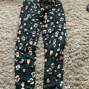 The Upside animal print emerald leggings. Worn few times. Sz large
